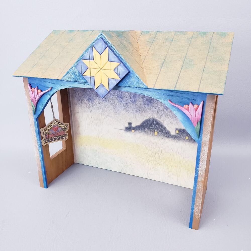 NIB Jim Shore Heartwood Creek Nativity Stable Creche #113258